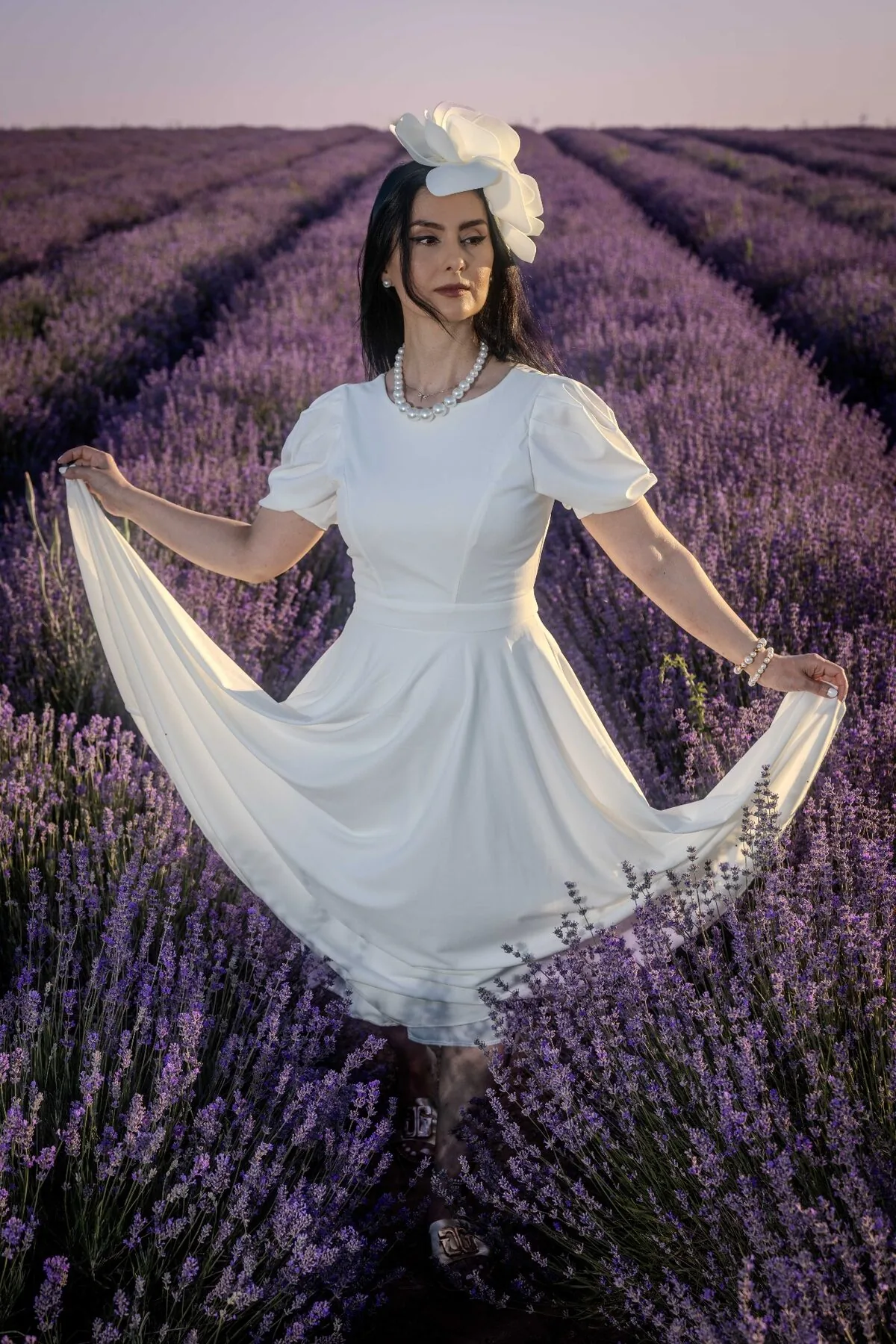 Editorial fashion portrait photographed in Vienna by Peter Scholz
