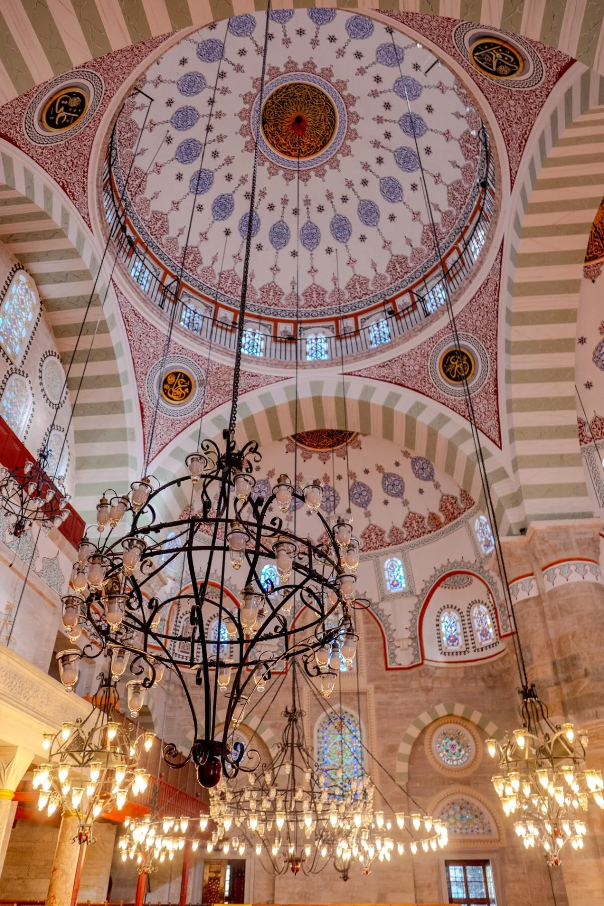 Mihrimah Sultan Mosque Üsküdar exterior view with central dome against blue sky designed by Mimar Sinan